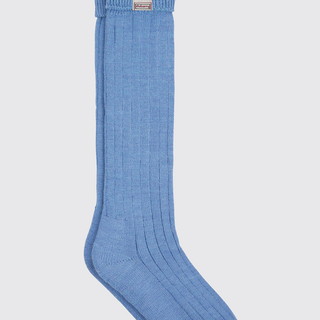 Alpaka knielange Socken - Blue